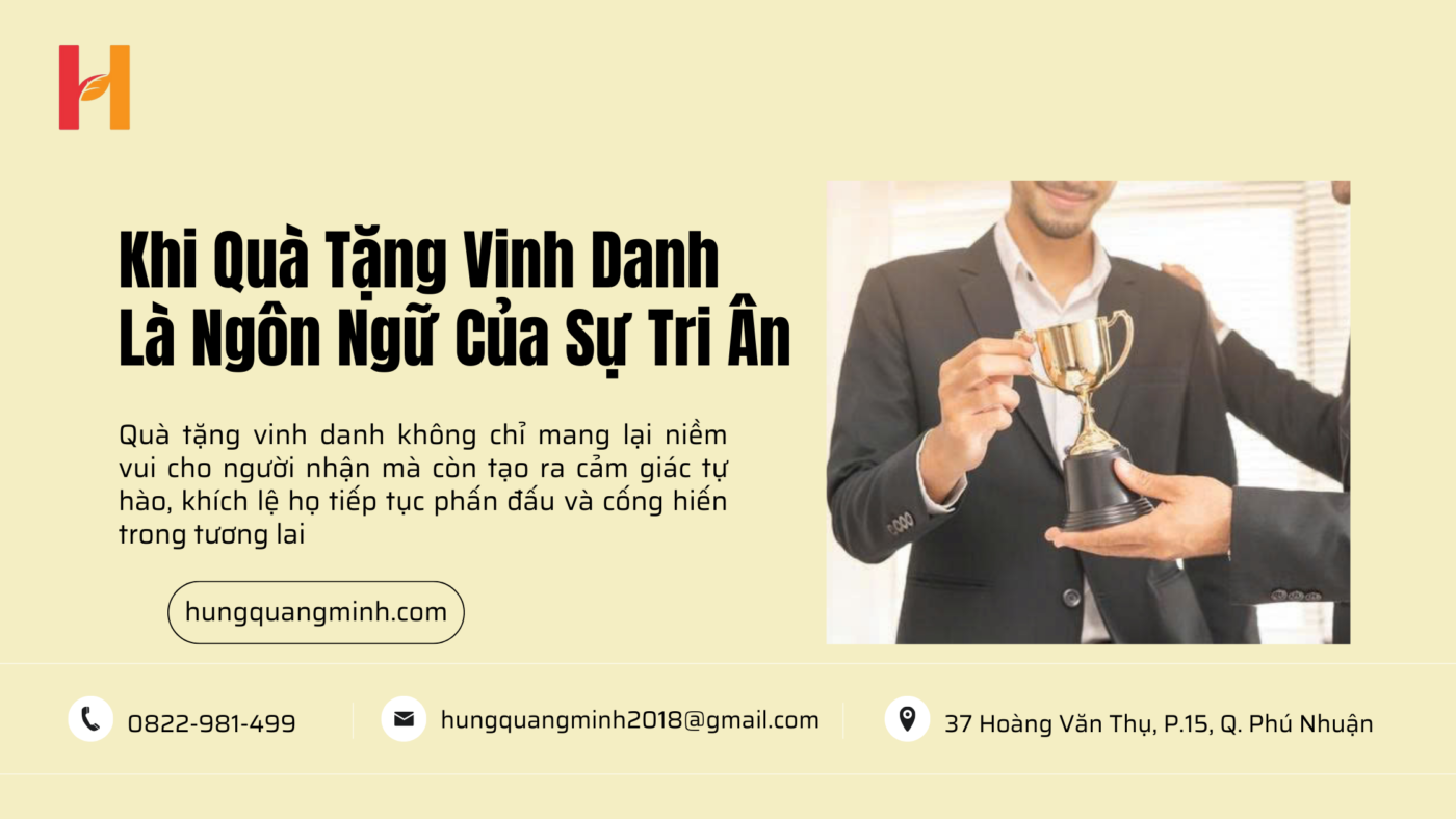 Khi Quà Tặng Vinh Danh Là Ngôn Ngữ Của Sự Tri Ân: Tạo Dấu Ấn Đậm Sâu Trong Mối Quan Hệ Doanh Nghiệp